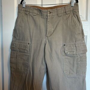 Duluth Trading Co men’s tan cargo pants size 37